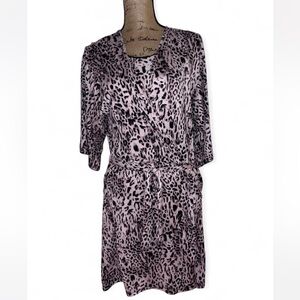 Secret Treasures Pink Leopard Print Robe